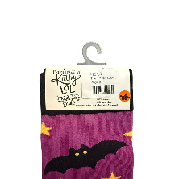 Primitives by Kathy "People Give Me the Creeps" Halloween Socks - NWT - Picture 4 of 4